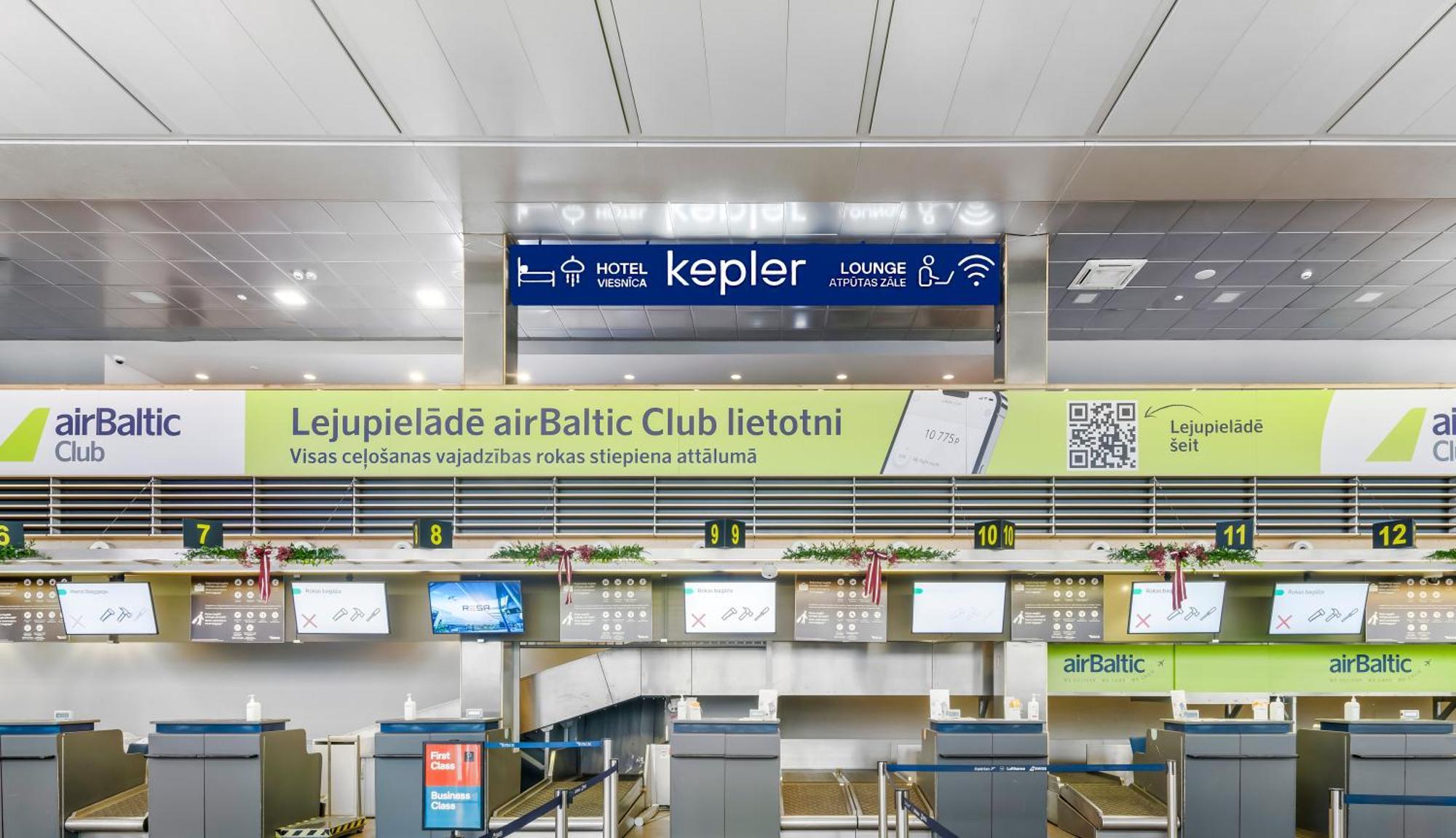 Kepler Club Riga Airport Hotel - Landside Public Area Ieki Eksteriør bilde